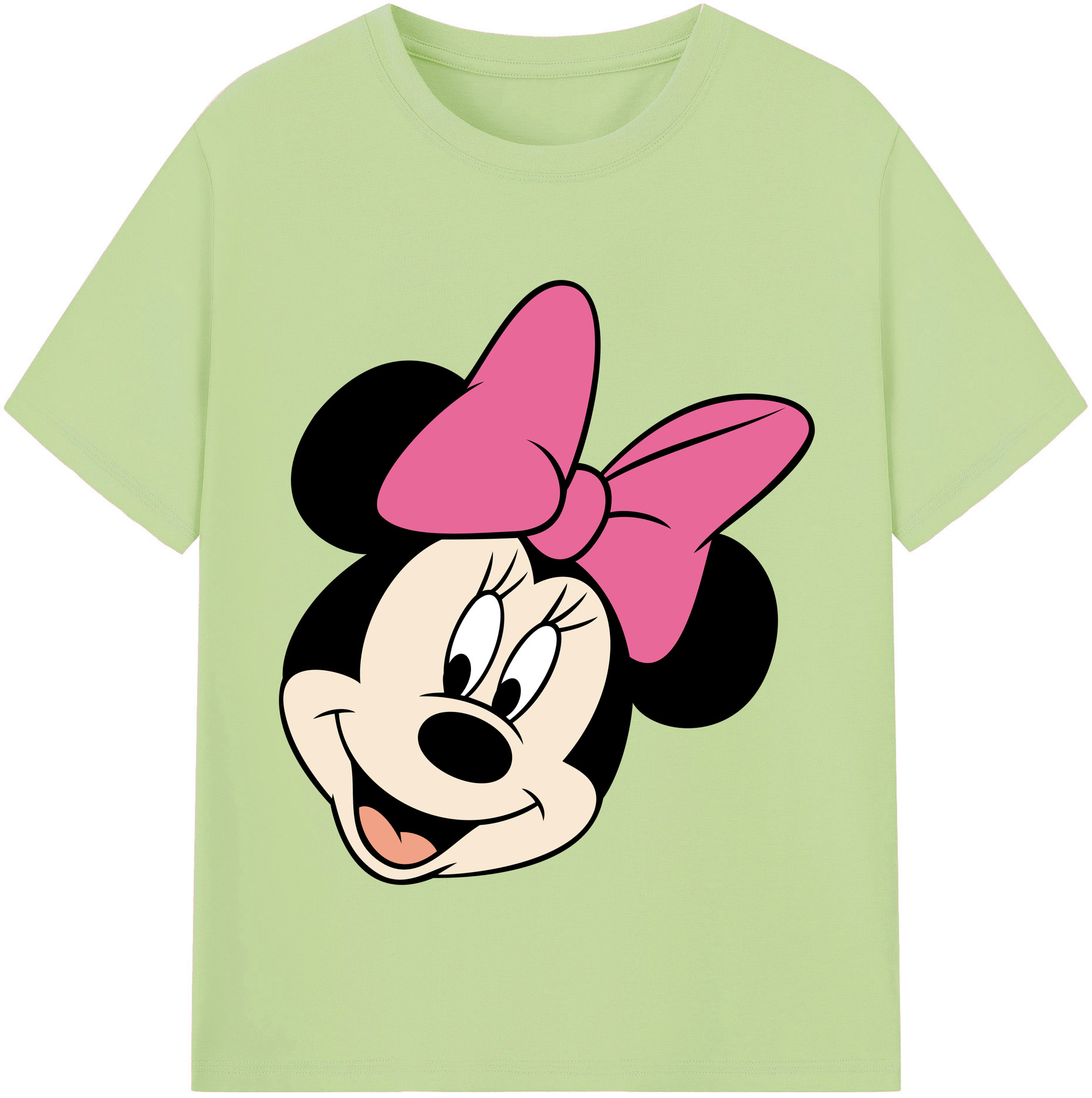 （画像用） ミッキーマウス Mickey Mouse 綿100％半袖Tシャツ（フロントプリント）